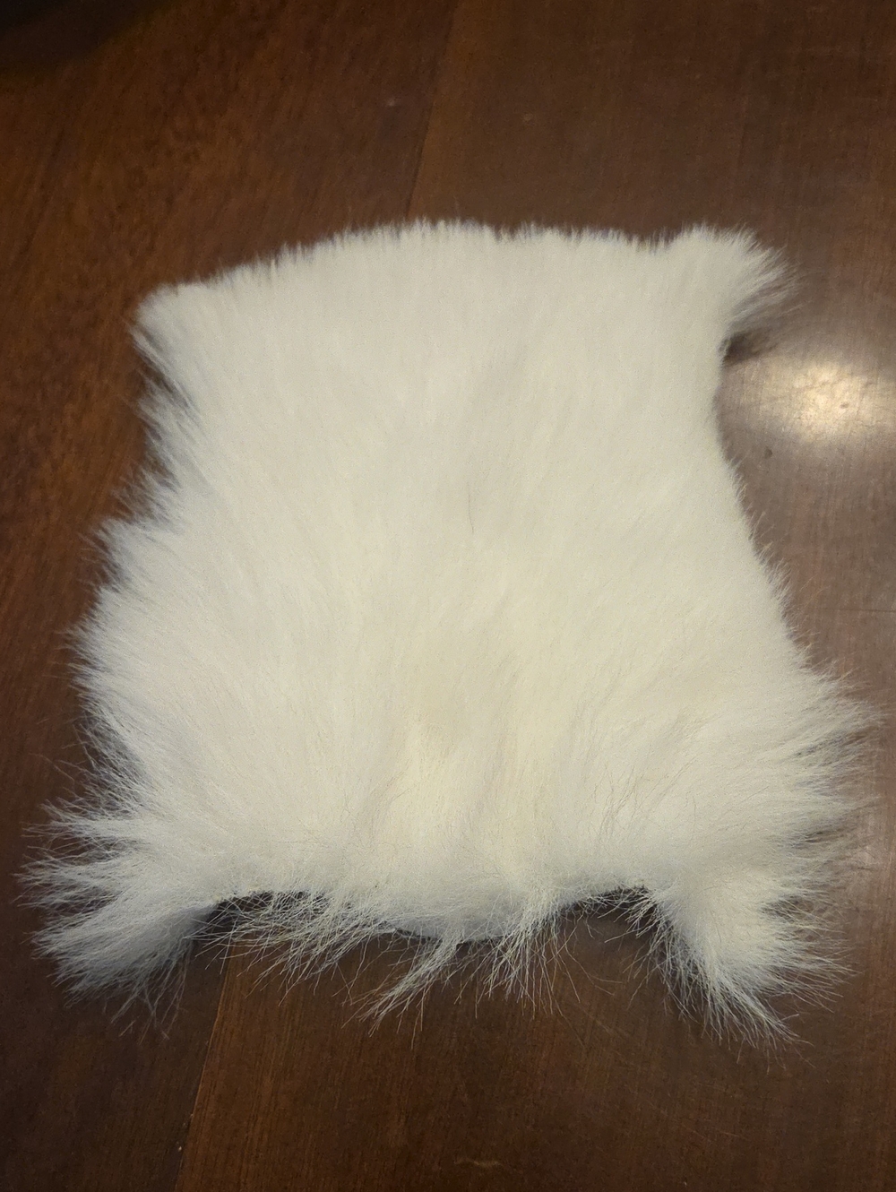 American Girl Doll Kaya Dog Wolf Tatlo WHITE Faux Fur BLANKET  Retired Vtg